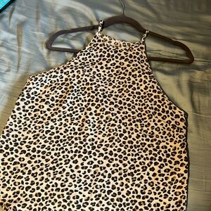 Abercrombie and Fitch Leopard swing tank Size Large